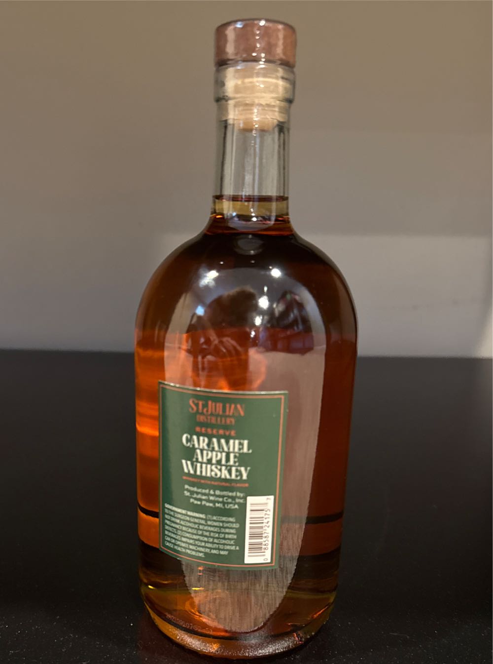 St Julian Reserve Caramel Apple Whiskey - St Jullian Distillery (750 mL) alcohol collectible [Barcode 088587241757] - Main Image 2