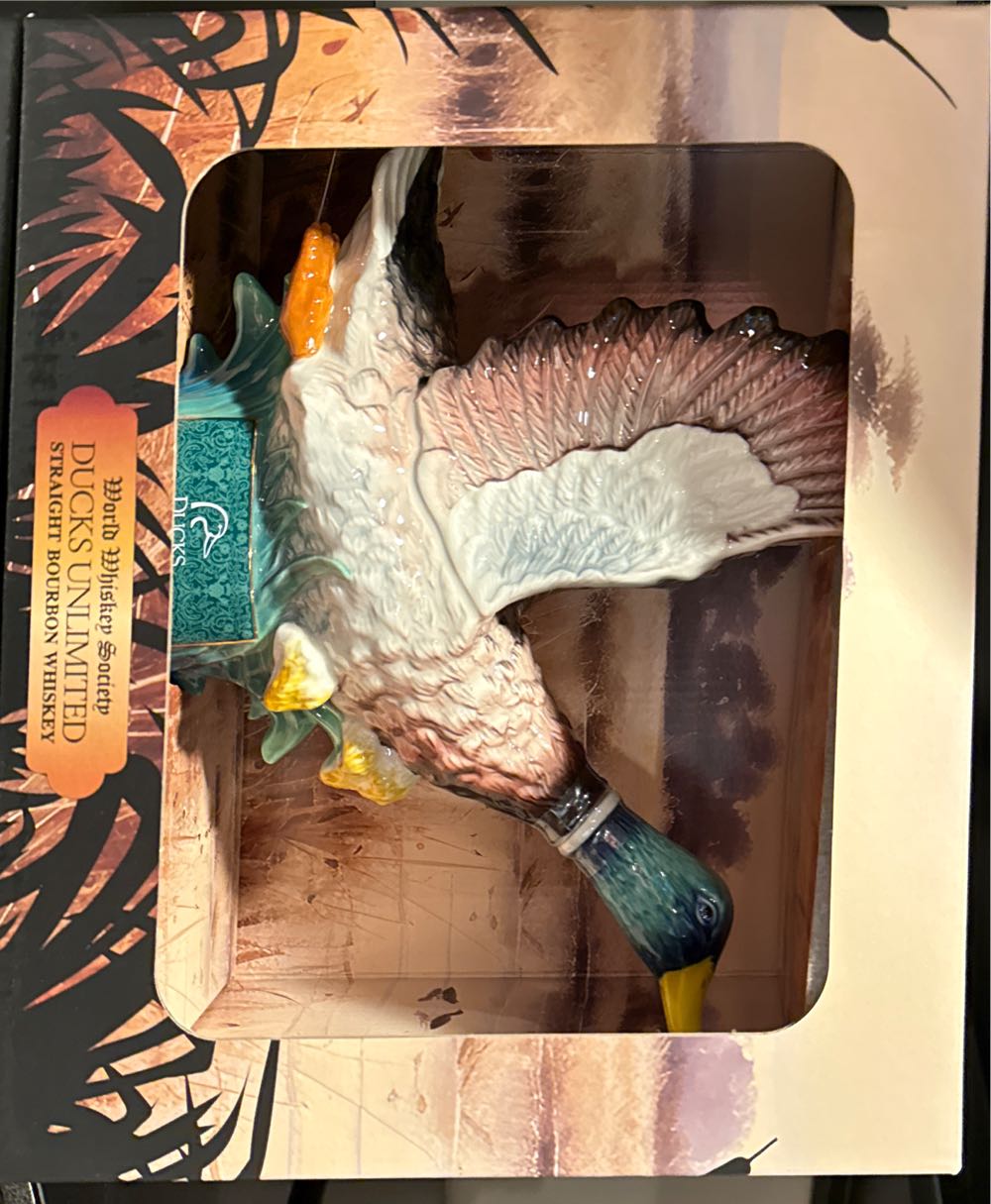 World Whiskey Society Ducks Unlimited Duck Bourbon Price Iowa - Bottled By World Whiskey Society (750 mL) alcohol collectible [Barcode 789232089044] - Main Image 2