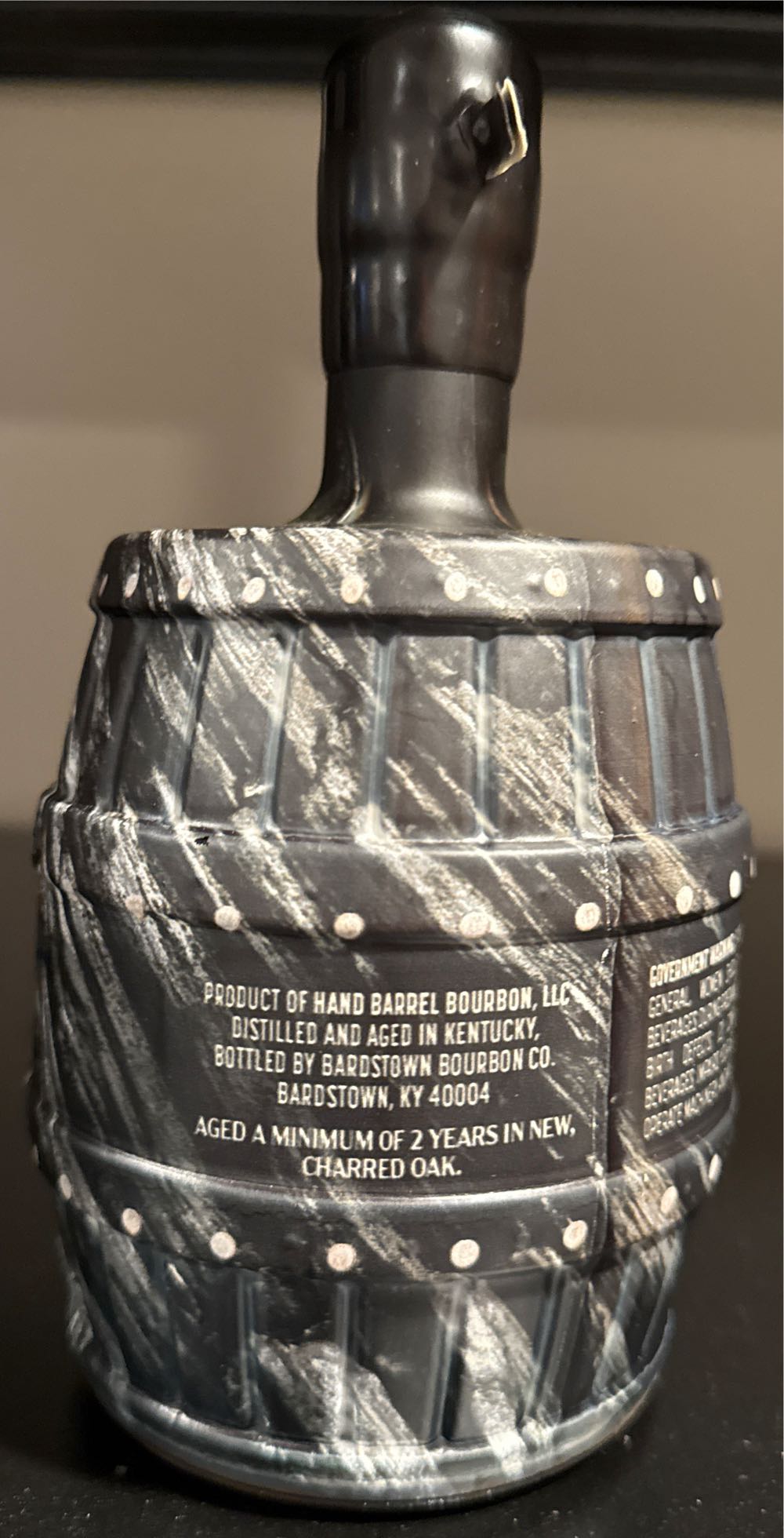 Hand Barrel Double Oak Kentucky Straight Bourbon Whiskey 750ml Black - Hand Barrel Bourbon Distillery (750 mL) alcohol collectible [Barcode 051497336820] - Main Image 2