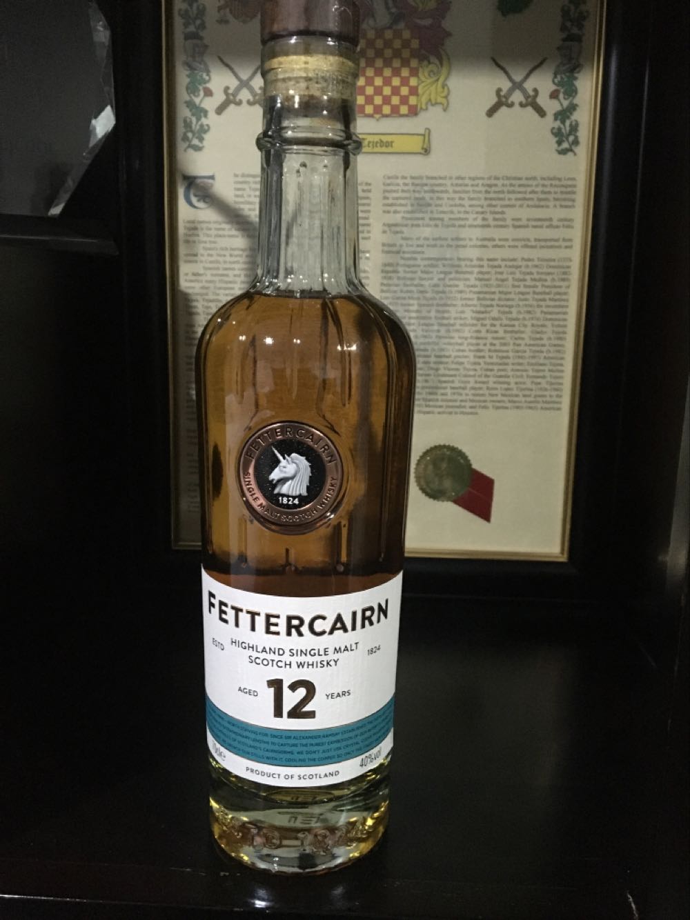 Fettercairn 12 Years Old Highland Single Malt Scotch Whisky 40% Year 12yo 700ml Jahre  (700 mL) alcohol collectible [Barcode 5013967013957] - Main Image 3