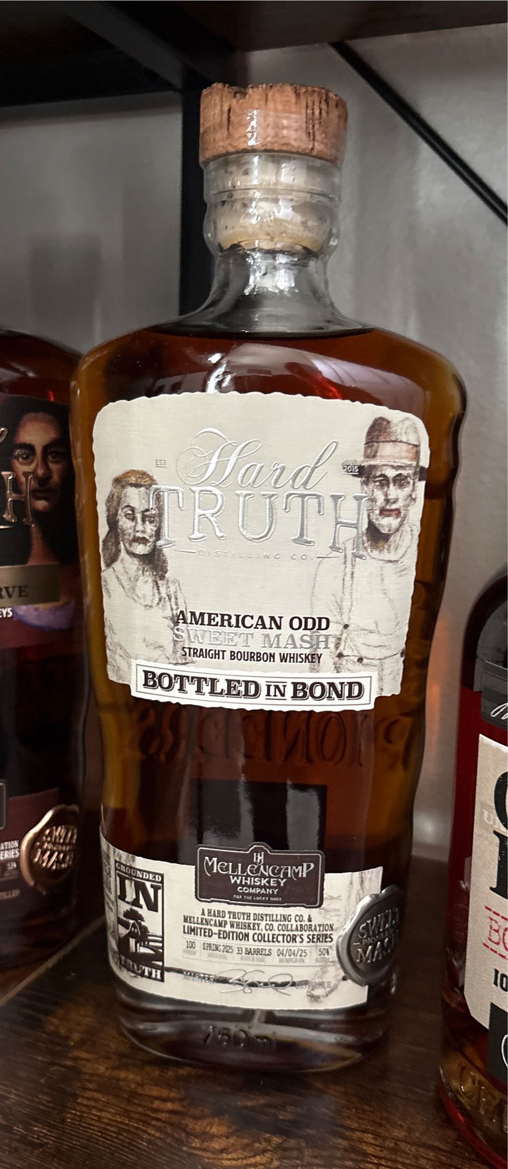Hard Truth American Odd Sweet Mash Bourbon  alcohol collectible [Barcode 850067163138] - Main Image 3