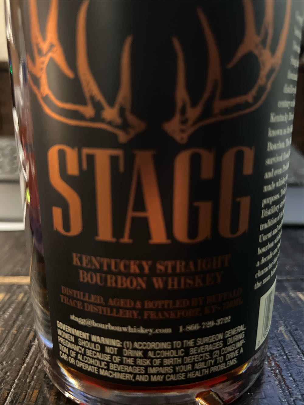 Stagg 24B - Buffalo Trace Distillery (750 mL) alcohol collectible - Main Image 3