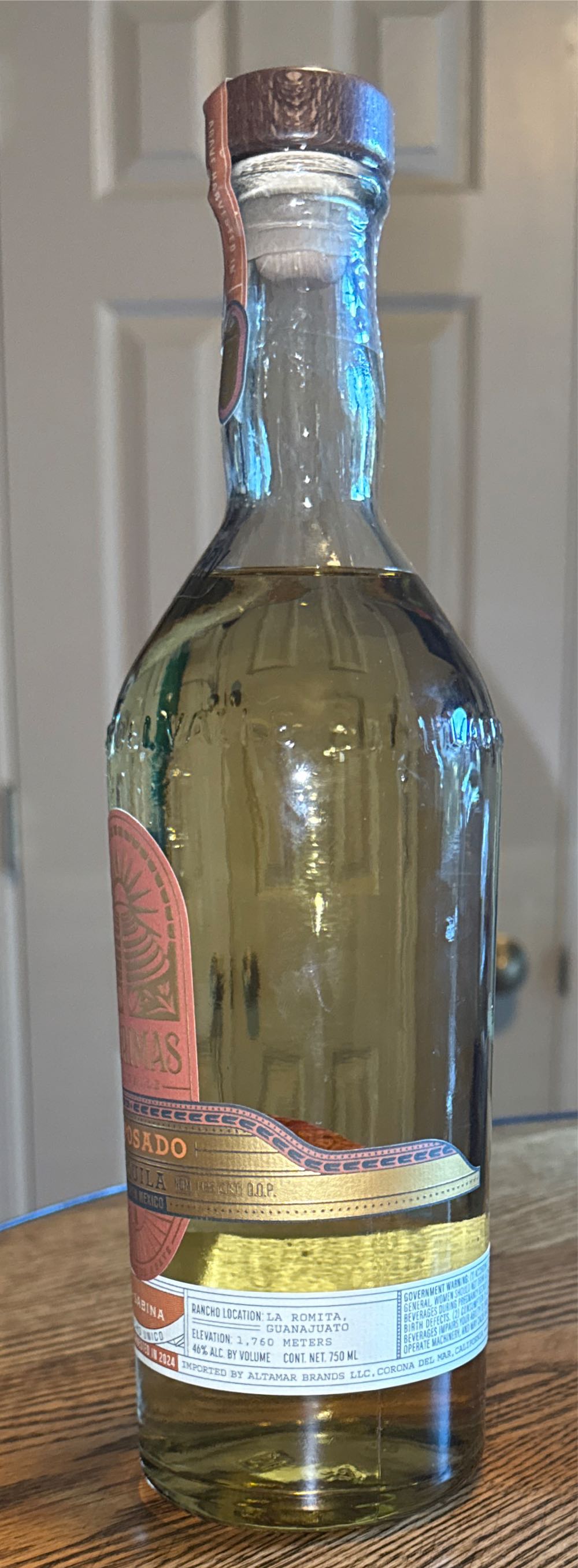 Lagrimas Del Valle Reposado La Sabina - Nom 1123 (750 mL) alcohol collectible [Barcode 898627001742] - Main Image 2