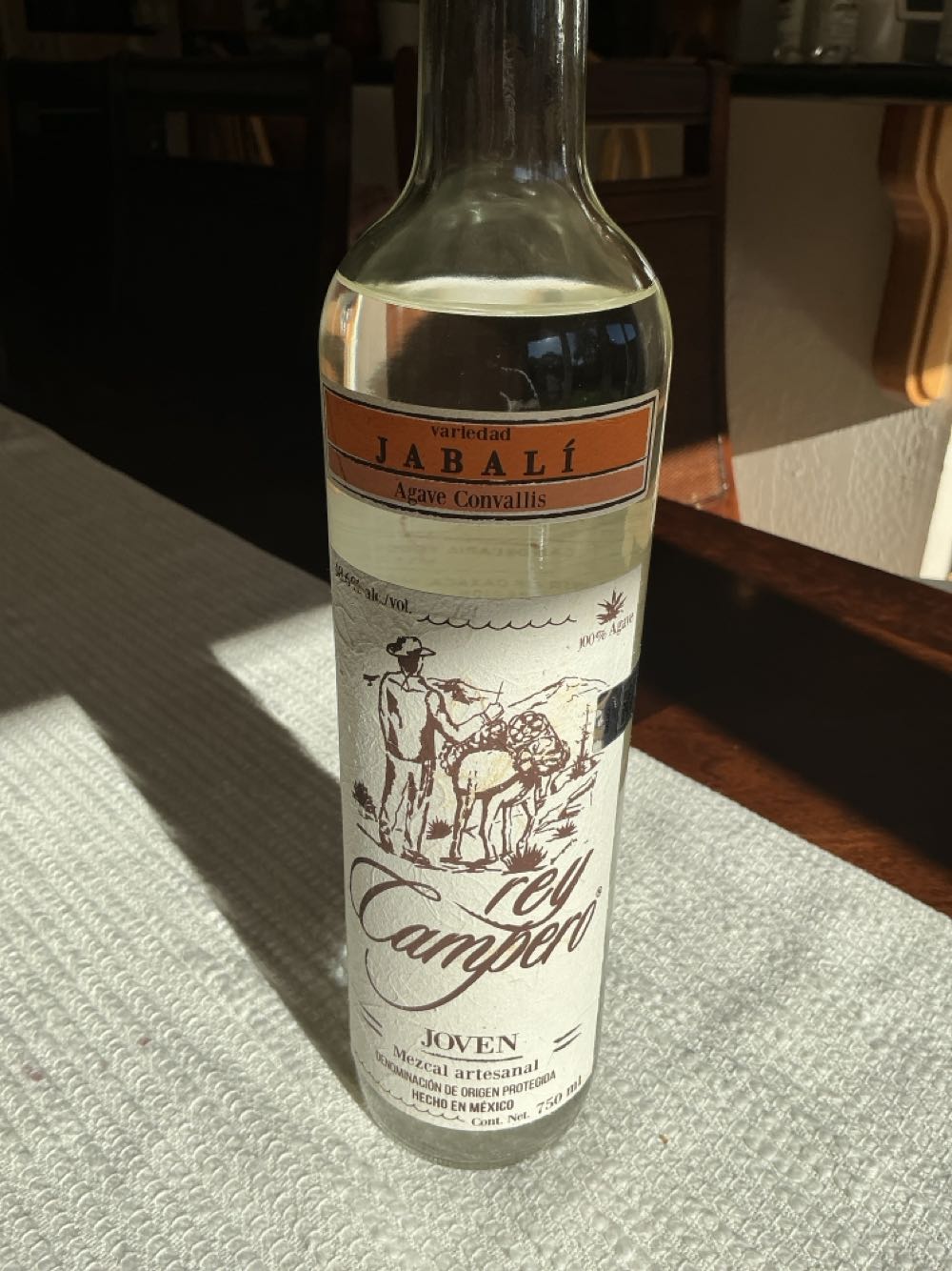 Rey Campero Jabali Mezcal - Rey Campero (750 mL) alcohol collectible [Barcode 7503018107172] - Main Image 2