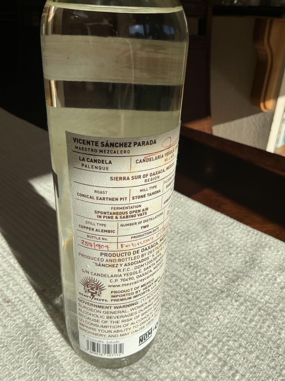 Rey Campero Jabali Mezcal - Rey Campero (750 mL) alcohol collectible [Barcode 7503018107172] - Main Image 3