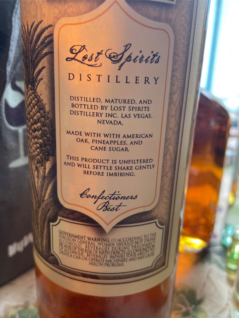 Lost Spirits Pineapple Rum - Lost Spirits (750 mL) alcohol collectible - Main Image 2