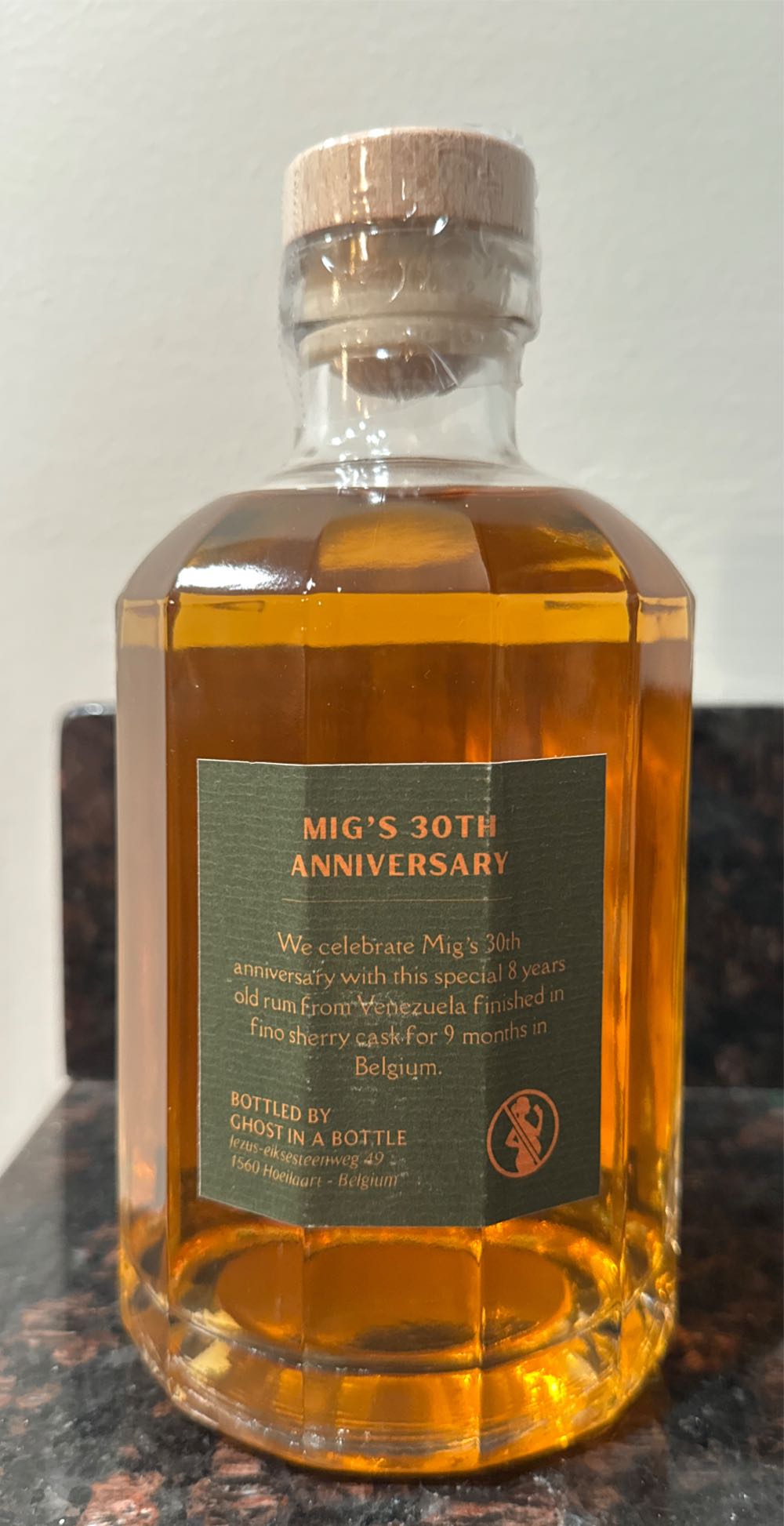 Mig’s Rum 30th Anniversary 8 Year - Ghost In A Bottle alcohol collectible - Main Image 2