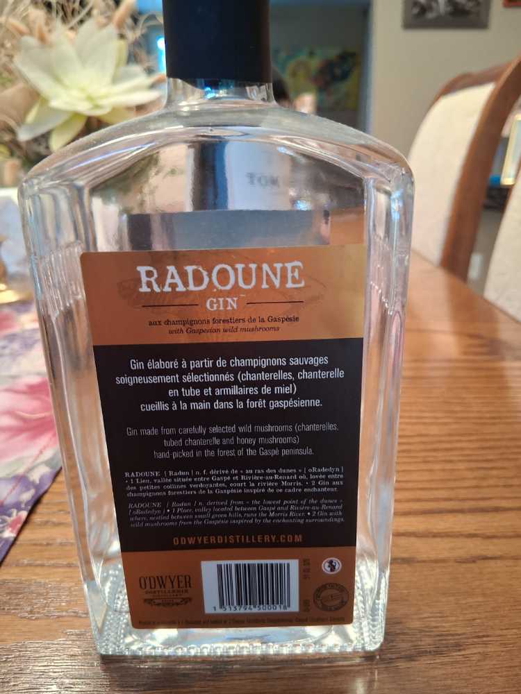 Radoune Gin  alcohol collectible [Barcode 1513794500018] - Main Image 2