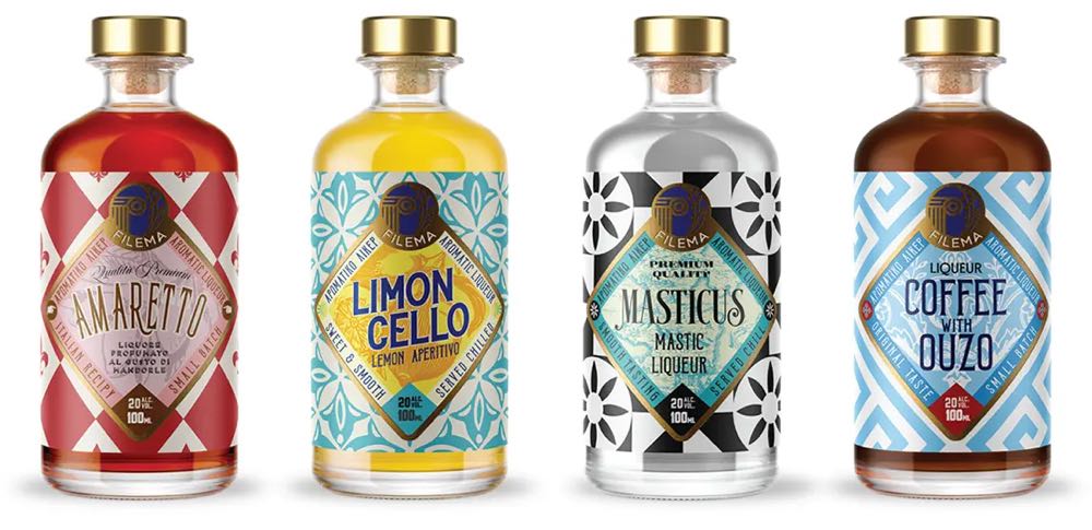 Filema Liquer Ouzo With Coffee - Filema (100 mL) alcohol collectible [Barcode 5200432200978] - Main Image 2