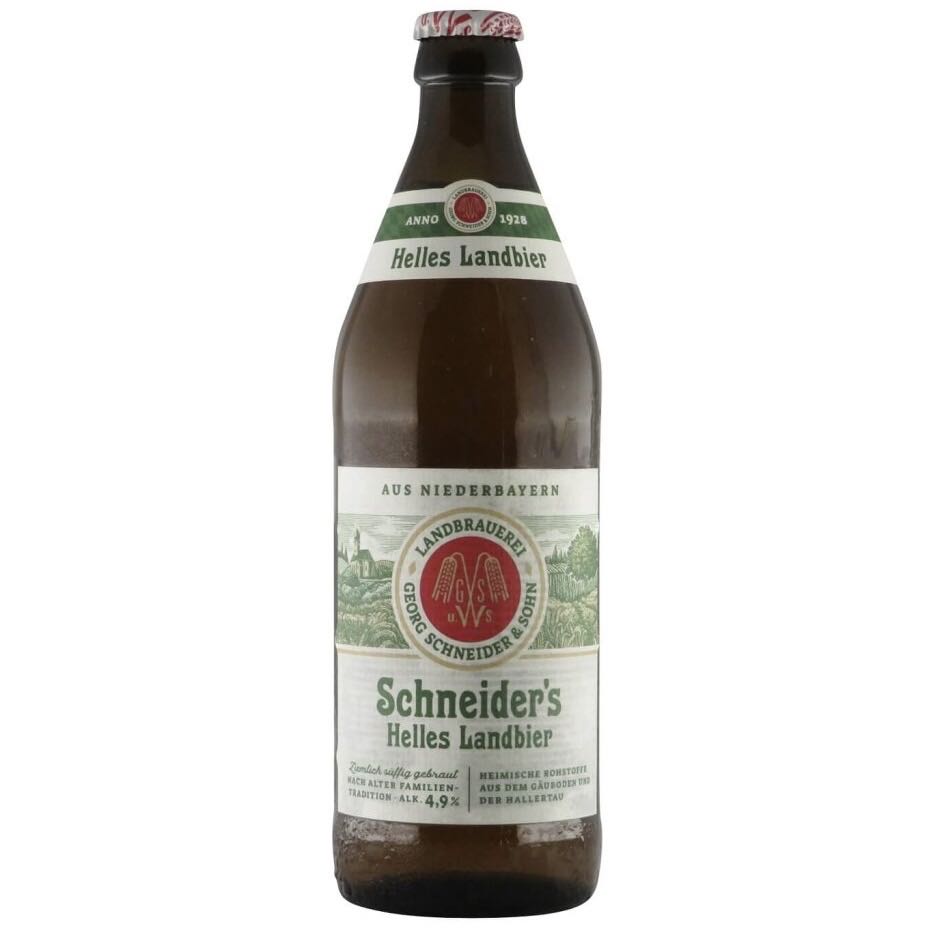 Schneider Helles - Weisses Bräuhaus G. Schneider & Sohn, Kelheim (500 mL) alcohol collectible [Barcode 4003669012229] - Main Image 2