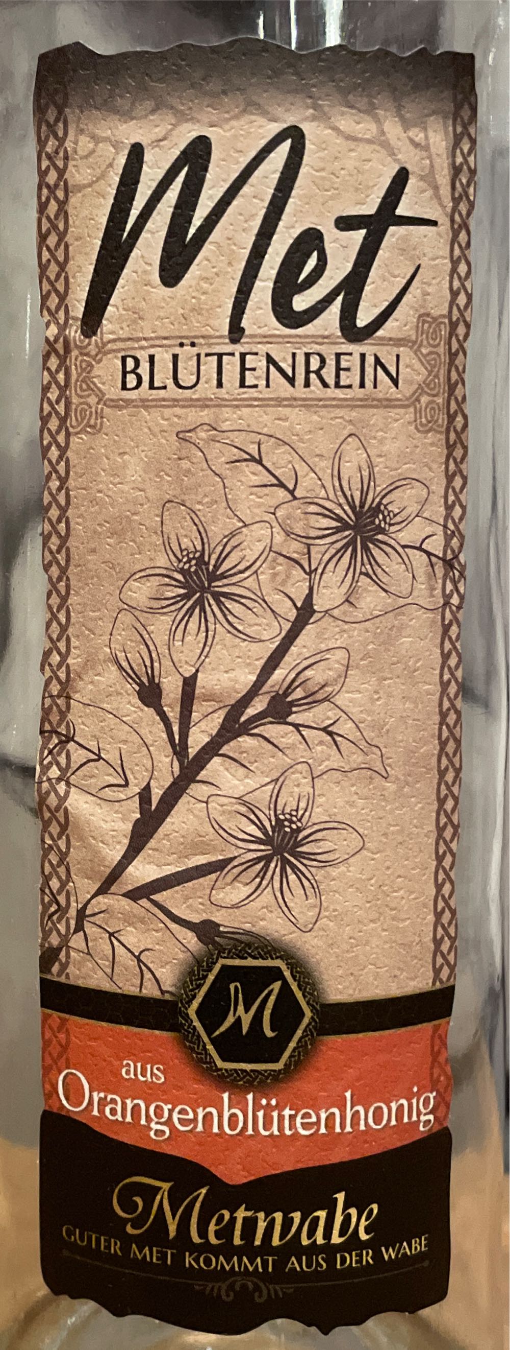 Orangenblüten Met Met Metwabe 10%vol Grip - Metwabe (0,75 L) alcohol collectible [Barcode 4251793412013] - Main Image 2