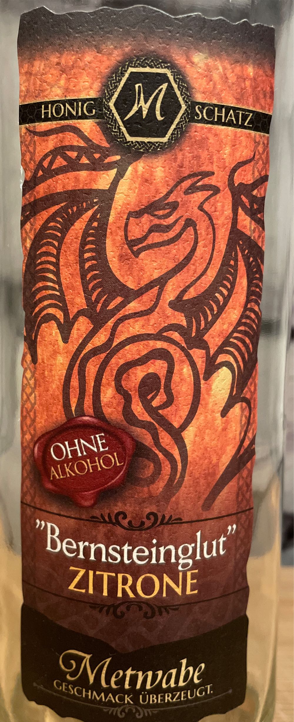 Honigschatz ”bernsteinglut” 073l Wirthco 94488 Silver 4 Qt Gal Measure Can - Metwabe (0,75 L) alcohol collectible [Barcode 4251793488827] - Main Image 2