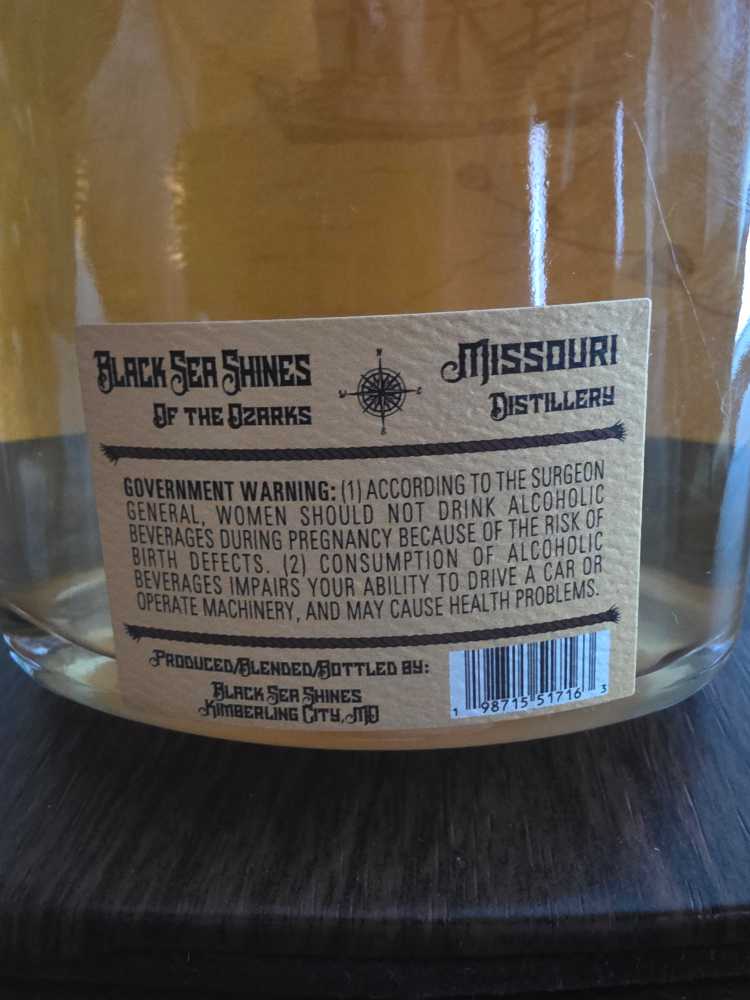 GBR-17 Whiskey - Black Sea Shines of the Ozarks (750 mL) alcohol collectible [Barcode 198715517163] - Main Image 2