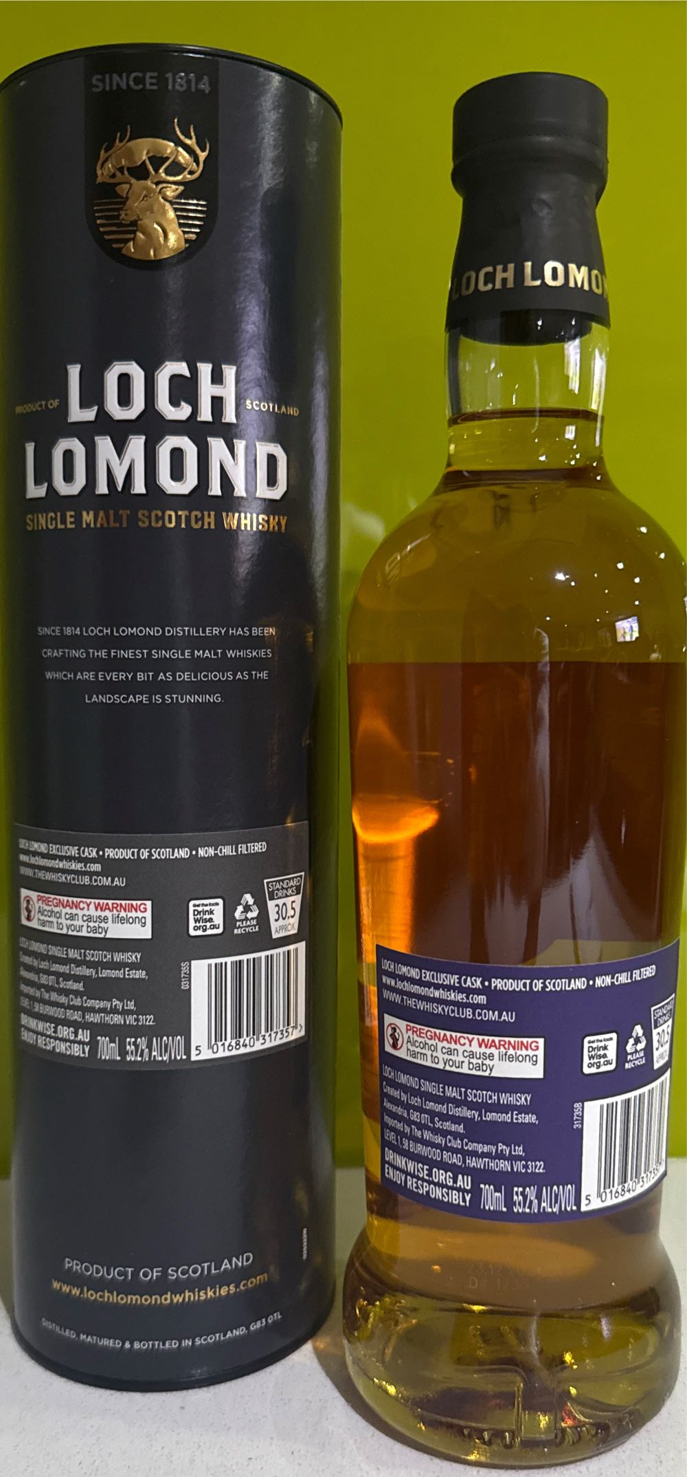 Loch Lomond 14 Year Old - Loch Lomond Distillery (700 mL) alcohol collectible - Main Image 2