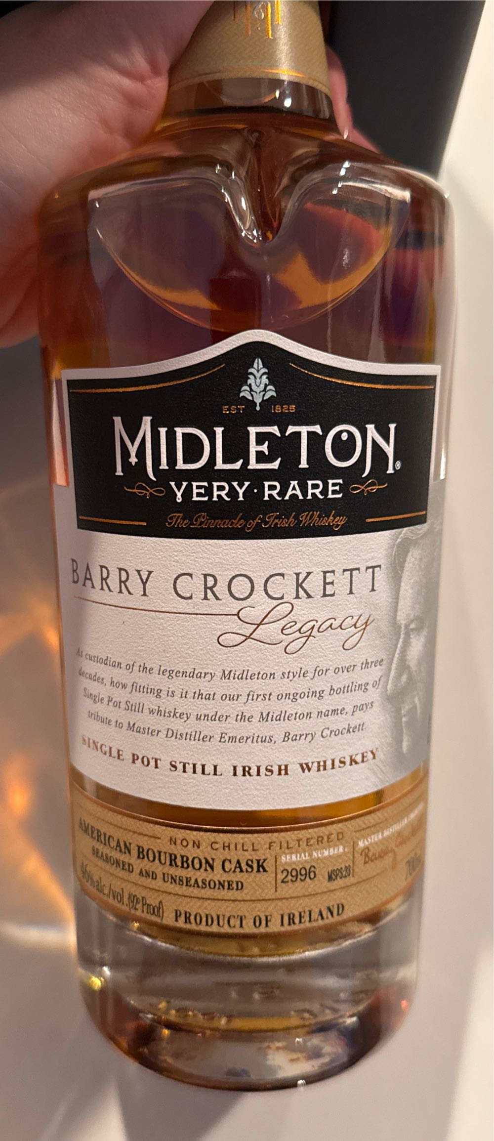 Midleton Very Rare Barry Crockett Legacy - Midleton Distillery (700 mL) alcohol collectible - Main Image 2