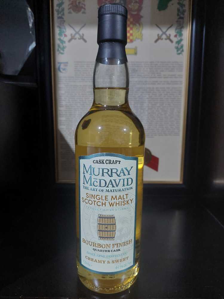 Murray Mcdavid Bourbon Cask Craft Dailuaine Bourbon Finish Mm And Whisky Single Dailuaine Quater Distillery  - Dailuaine Distillery (700 mL) alcohol collectible [Barcode 5060353303178] - Main Image 4