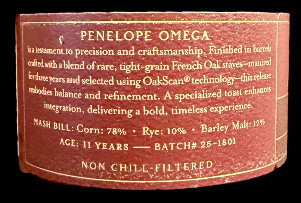 Estate Collection: Omega - Penelope Bottling Company (750 mL) alcohol collectible [Barcode 088352142647] - Main Image 4