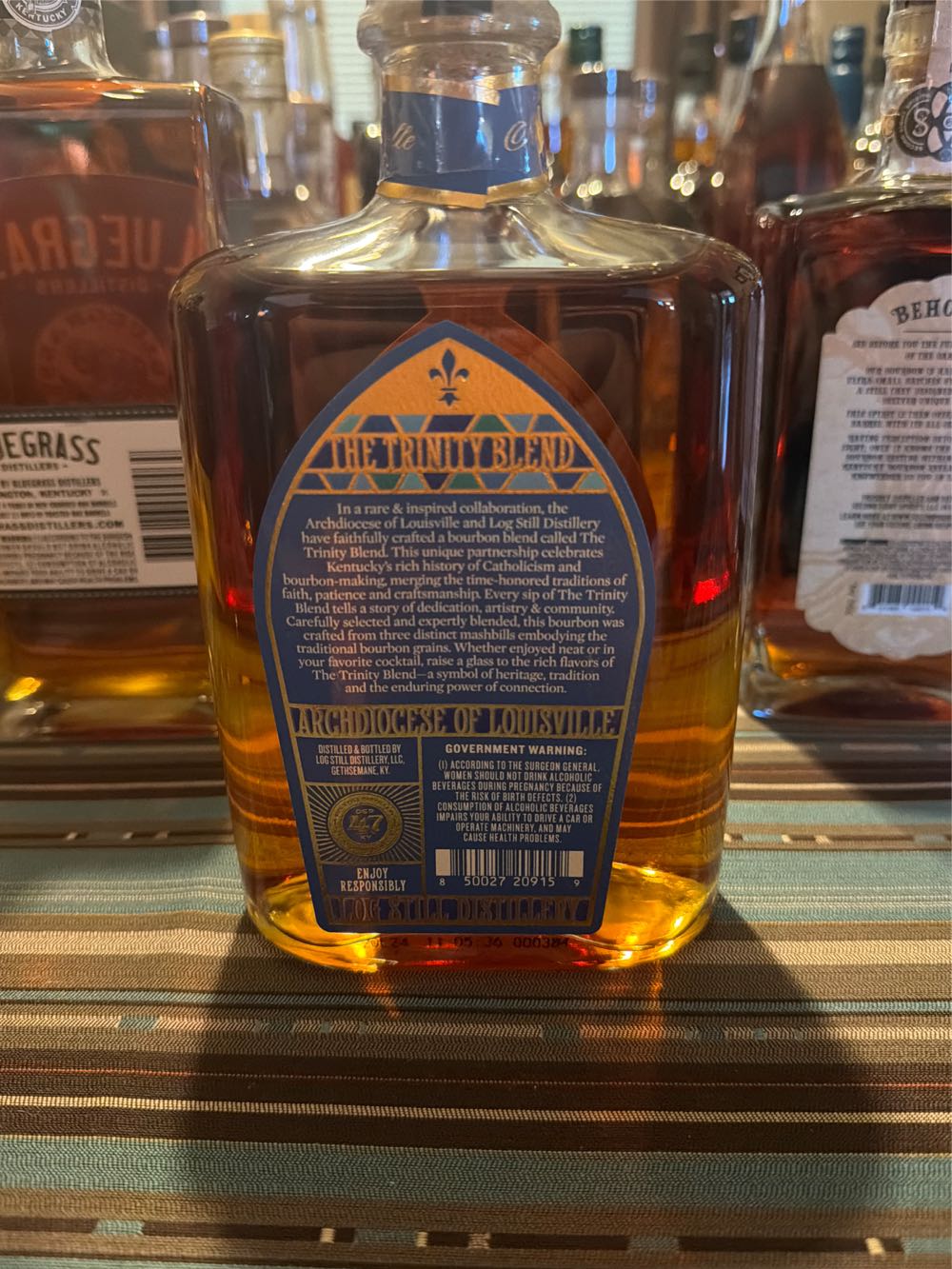 Faithfully Crafted The Trinity Blend Kentucky Straight Bourbon Whiskey - Log Still Distillery alcohol collectible [Barcode 850027209159] - Main Image 2