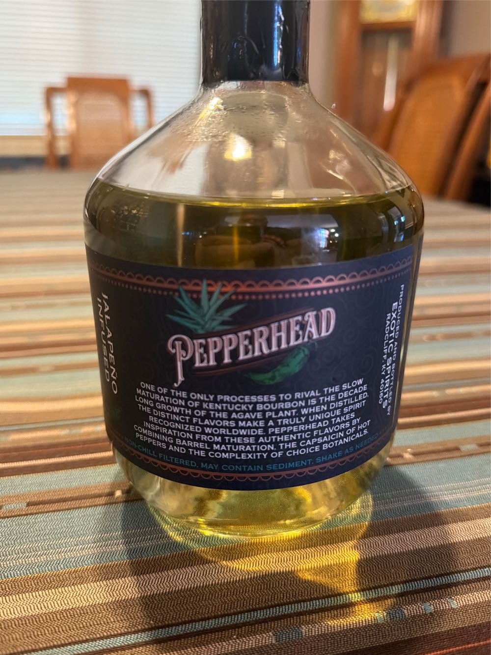 Pepper Head, Jalapeño And Cilantro Agave - Exotic Spirits alcohol collectible [Barcode 8908002288452] - Main Image 2