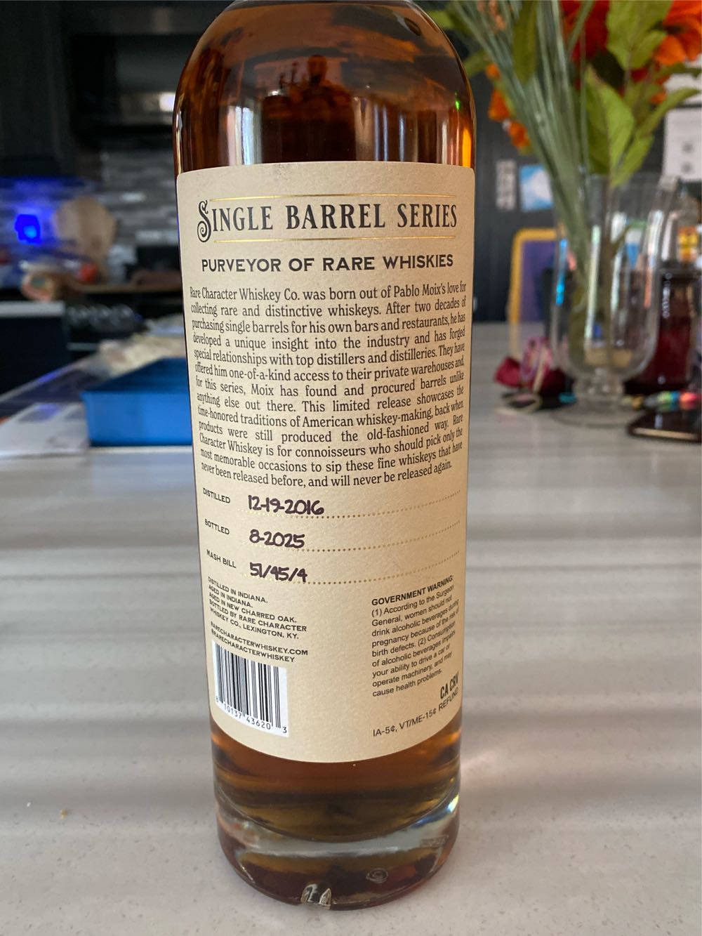 Rare Character - Rare Character Whiskey Co (750 mL) alcohol collectible [Barcode 810137436203] - Main Image 3