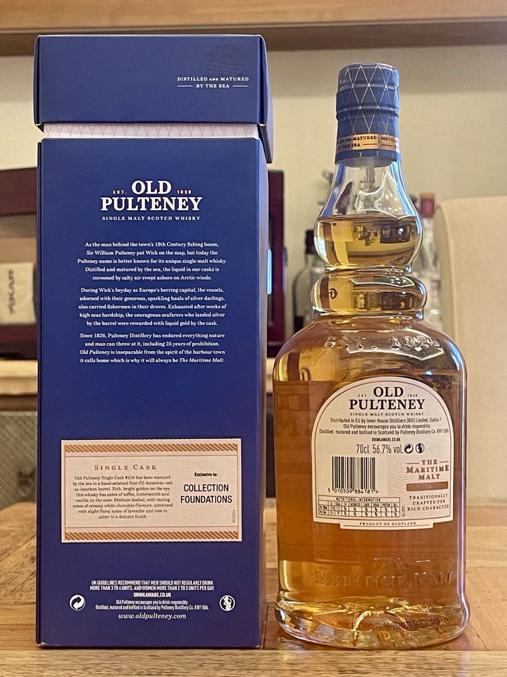 OLD PULTENEY 20y Single Malt Scotch Whisky - The Pulteney Distillery (700 mL) alcohol collectible [Barcode 5010509884181] - Main Image 2