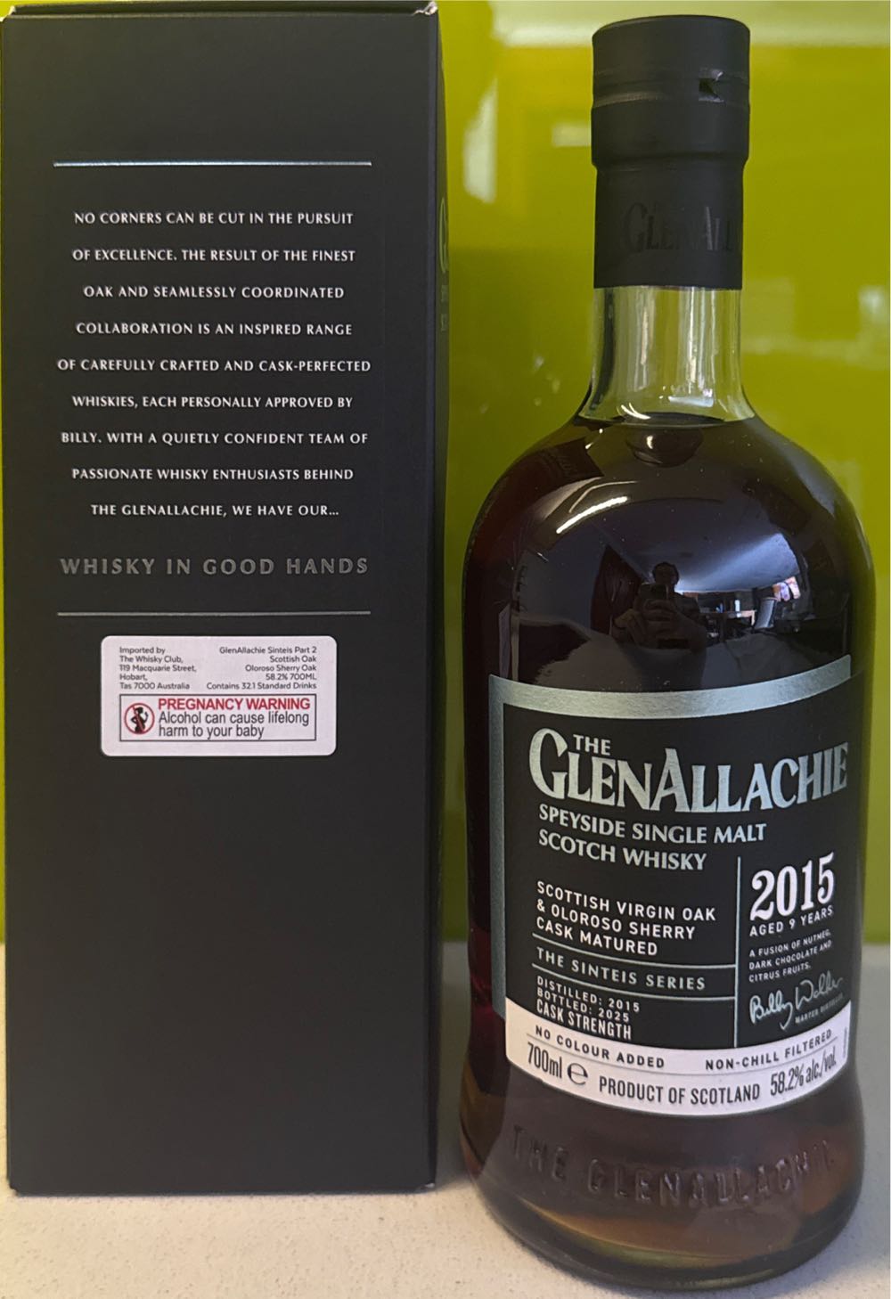 Glenallachie 9 Years Sinteis Series - The Glenallachie Distillers LTD (700 mL) alcohol collectible [Barcode 5060568329277] - Main Image 3