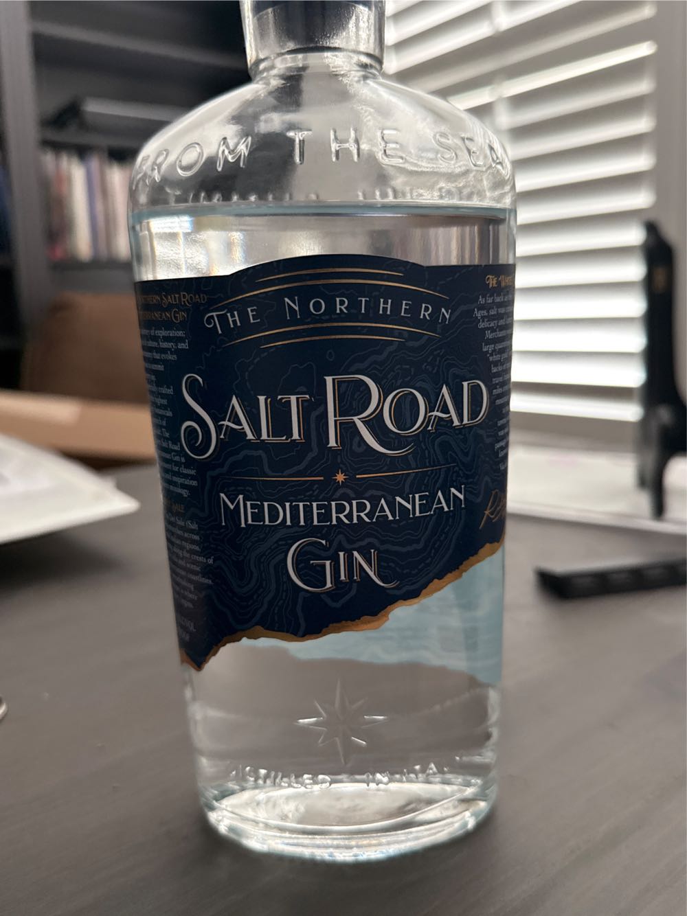 The Northern Salt Road Mediterranean Gin 750ml  alcohol collectible [Barcode 087872638562] - Main Image 4