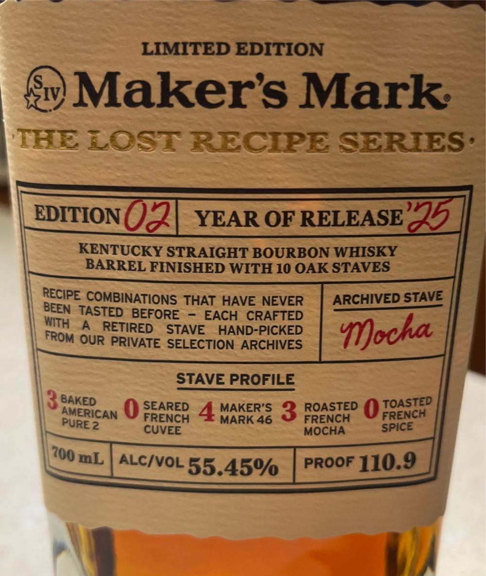 makers mark The lost recipe series edition 2 - Makers Mark Distillery, Inc. (700 mL) alcohol collectible - Main Image 2