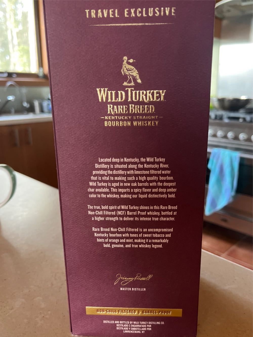 wild turkey travel exclusive purple box  (1000 mL) alcohol collectible - Main Image 2