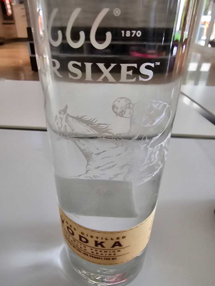 Buy Four Sixes Vodka 750ml Online - Sazerac Company (750 mL) alcohol collectible [Barcode 088004070144] - Main Image 2