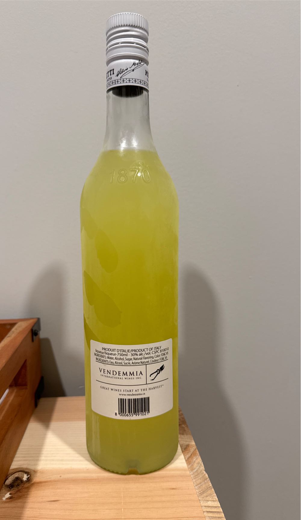 Limoncello - Meletti  alcohol collectible [Barcode 8000655991021] - Main Image 2