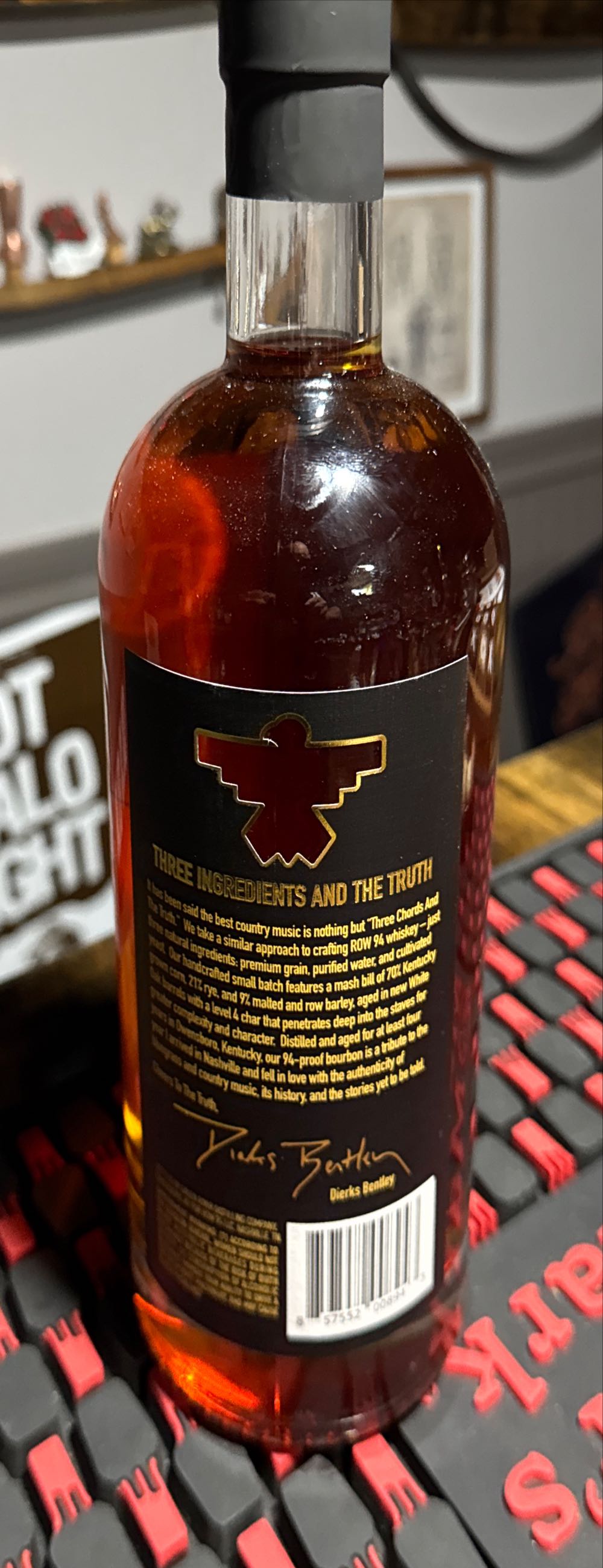 Row 94 Bourbon Whiskey Kentucky Straight - Green River Distilling Co. (750 mL) alcohol collectible [Barcode 857552008943] - Main Image 2