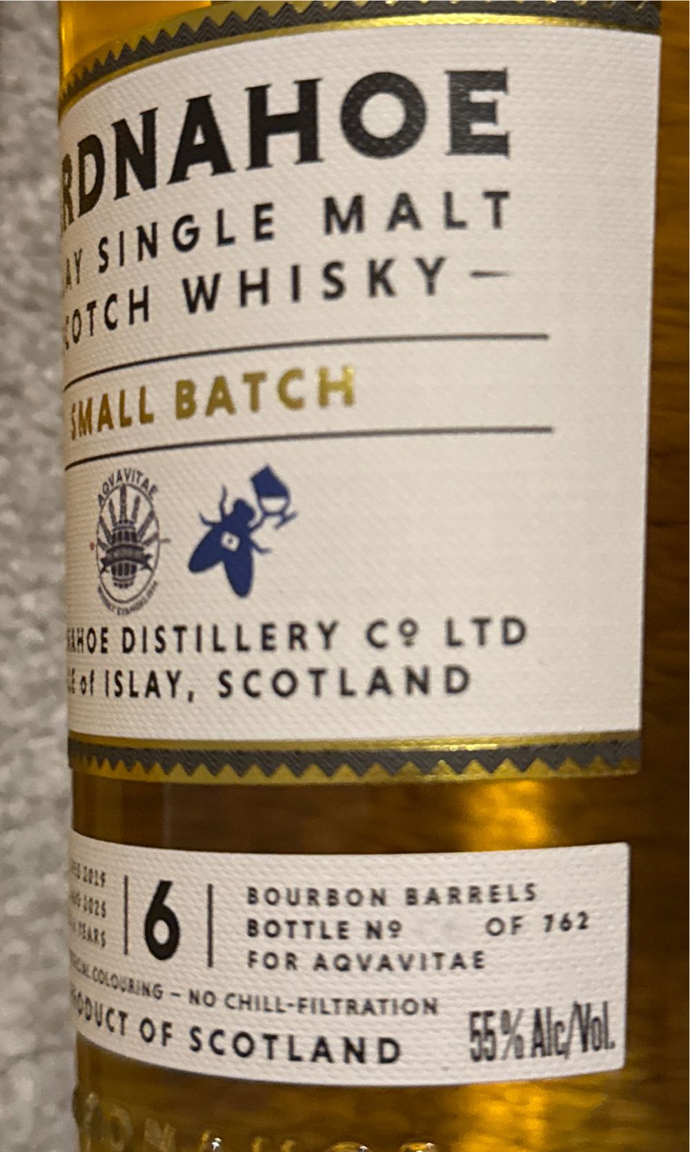 Ardnahoe 6 Year Old Aqvavitae - Ardnahoe Distillery (700 mL) alcohol collectible - Main Image 3