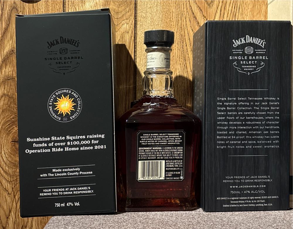 Jack Daniel’s Single Barrel Select - Jack Daniel’s Distillery, Lynchburg, TN (750 mL) alcohol collectible - Main Image 3