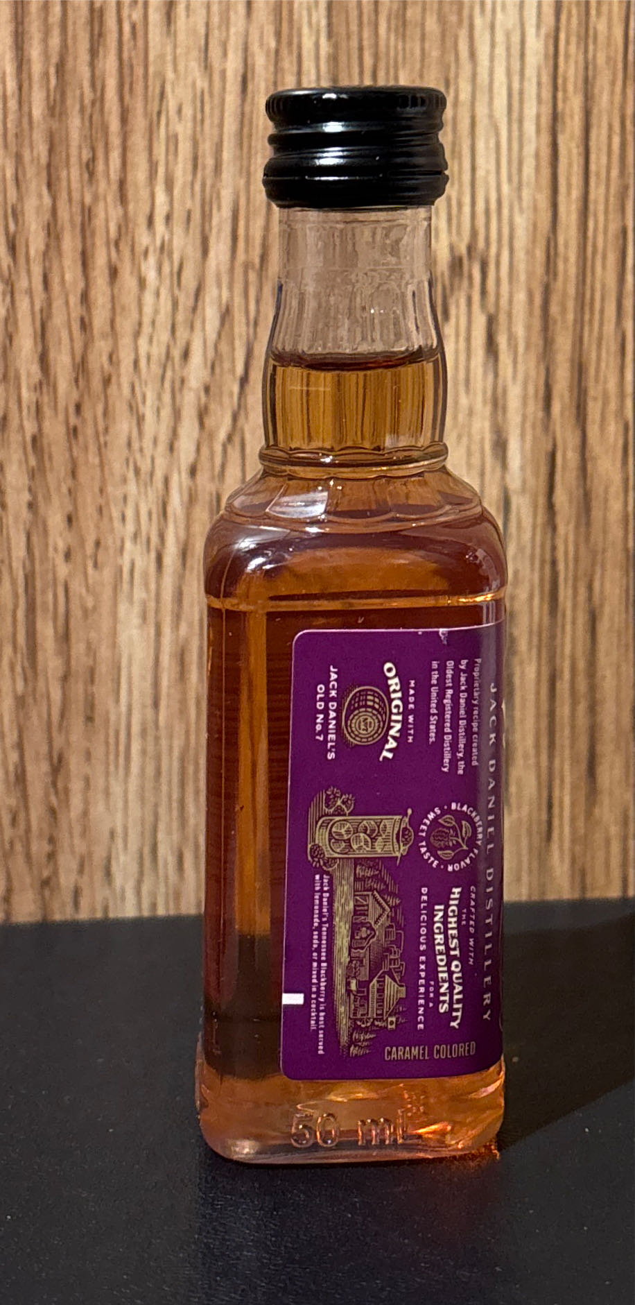 Jack Daniel’s Tennessee Blackberry - Jack Daniel’s Distillery, Lynchburg, TN (50 mL) alcohol collectible - Main Image 2