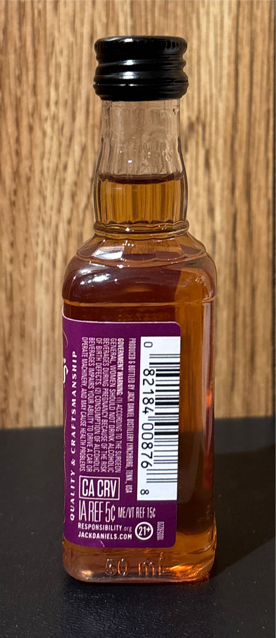 Jack Daniel’s Tennessee Blackberry - Jack Daniel’s Distillery, Lynchburg, TN (50 mL) alcohol collectible - Main Image 4