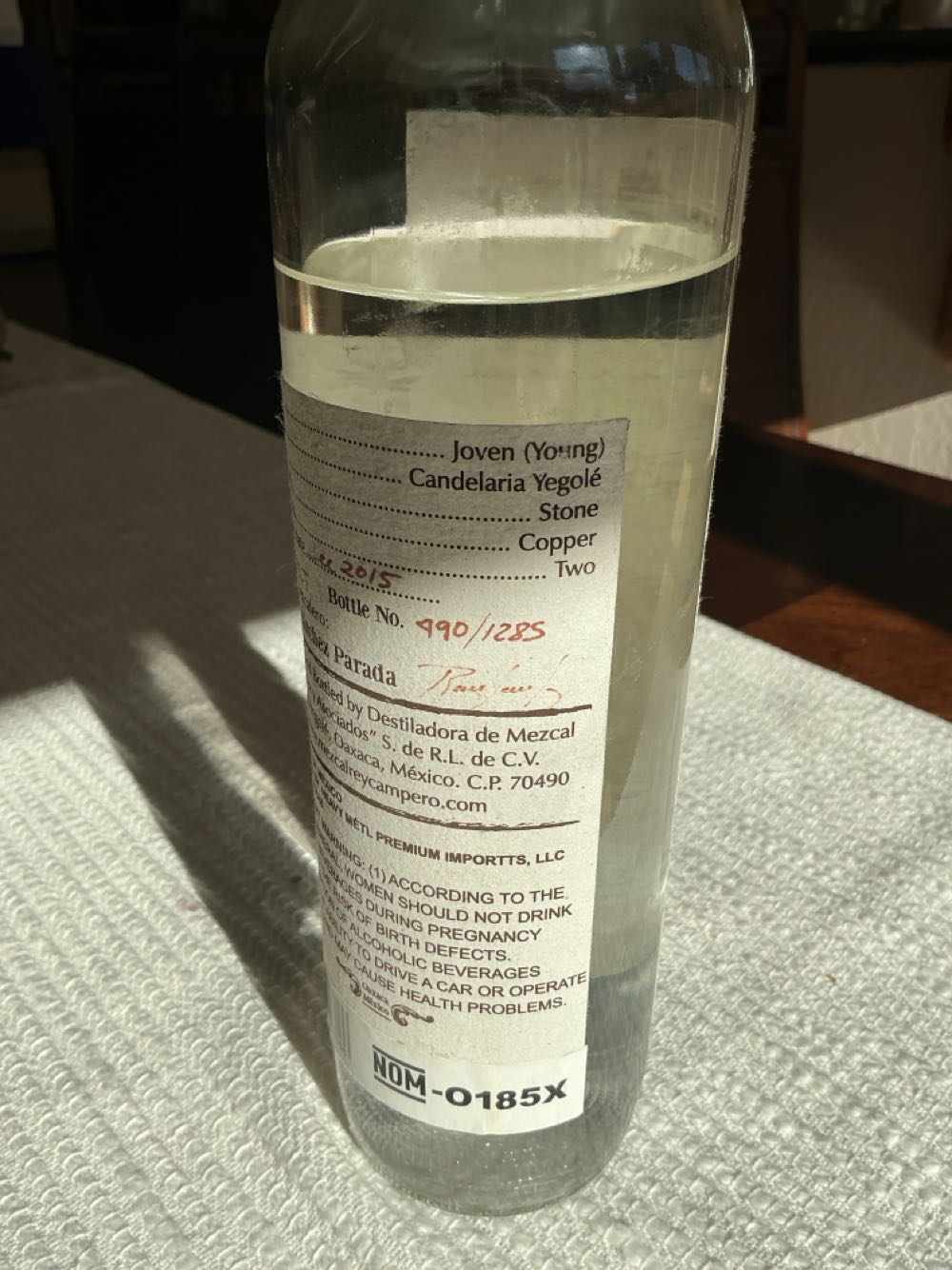 Rey Campero Tepeztate - Rey Campero (750 mL) alcohol collectible [Barcode 7503018107066] - Main Image 3