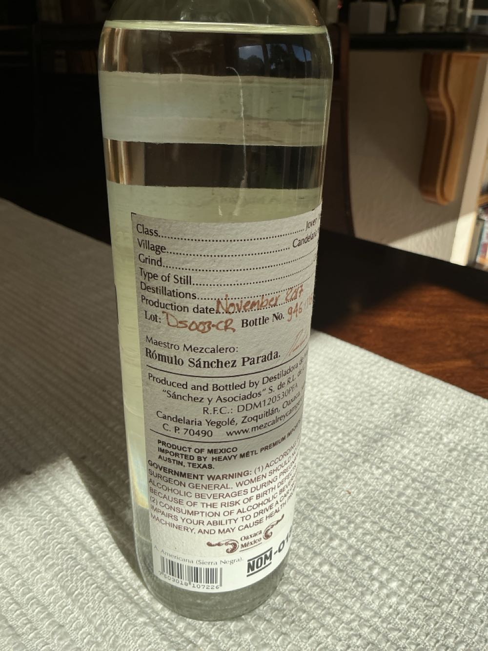 Rey Campero Sierra Negra - Rey Campero (750 mL) alcohol collectible [Barcode 7503018107226] - Main Image 2