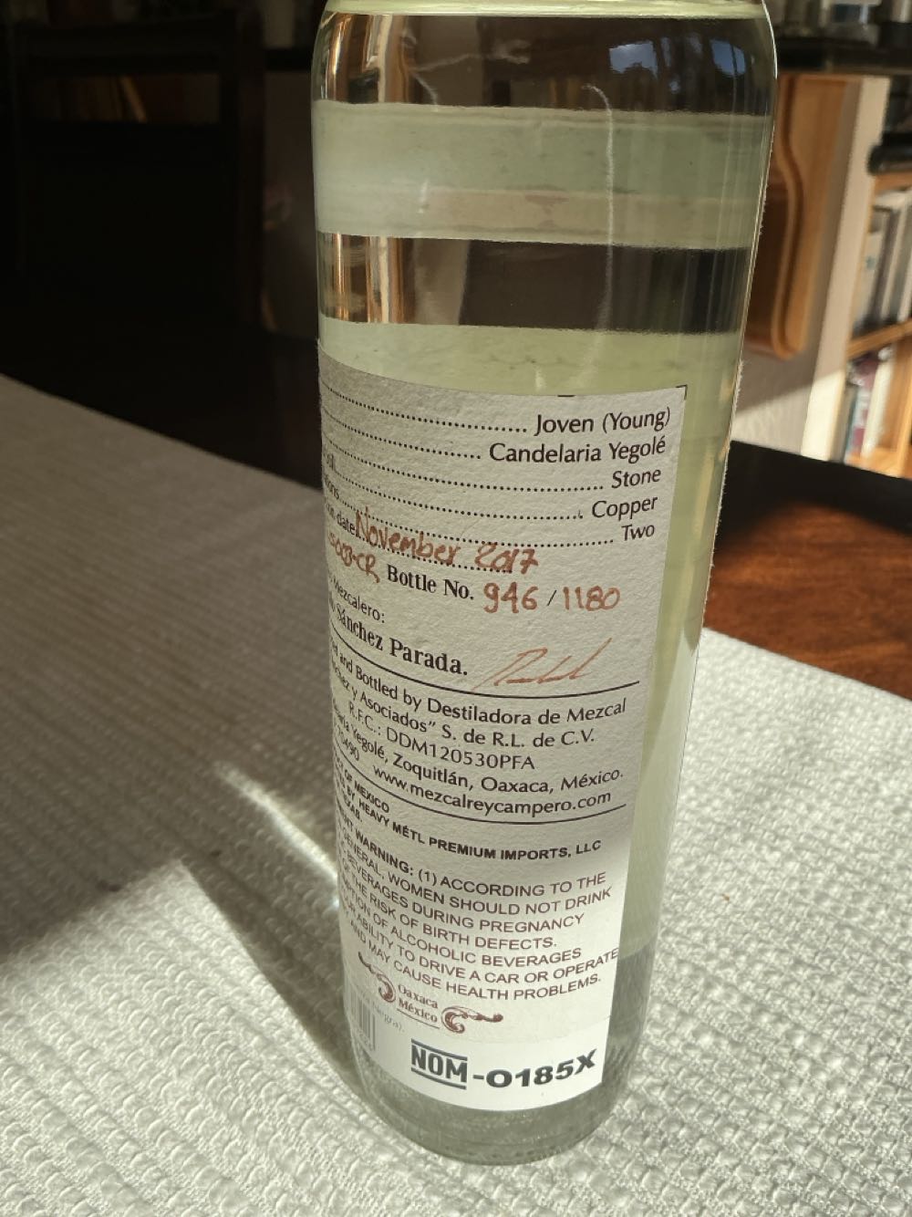 Rey Campero Sierra Negra - Rey Campero (750 mL) alcohol collectible [Barcode 7503018107226] - Main Image 3