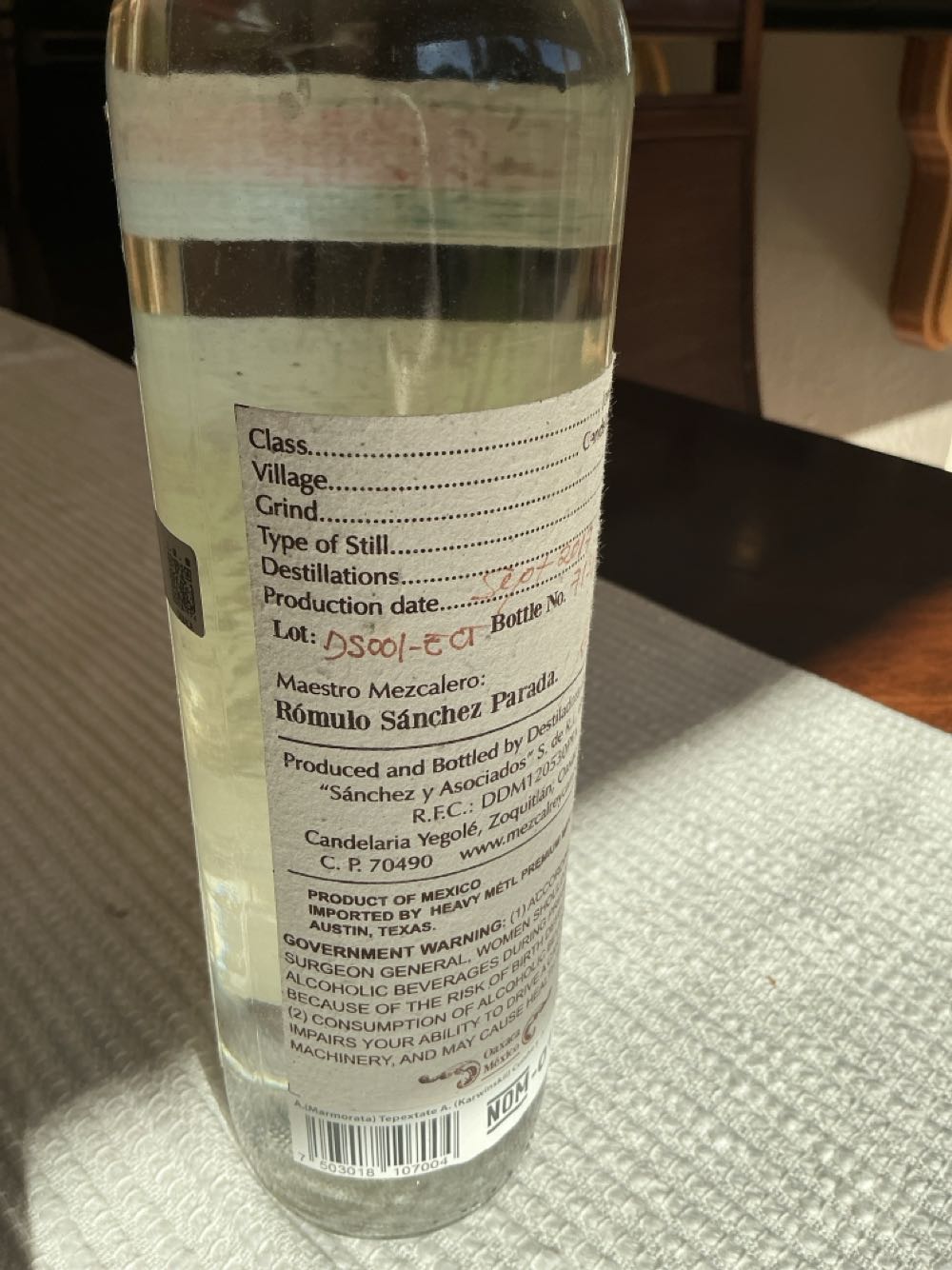 Rey Campero Tepextate + Cuishe + Espadin - Rey Campero (750 mL) alcohol collectible [Barcode 7503018107004] - Main Image 3