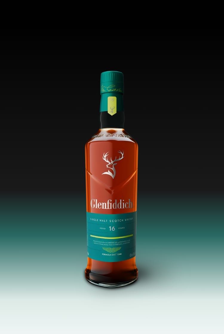 GLENFIDDICH 16y Aston Martin Formula One Team Single Malt Scotch Whisky - The Glenfiddich Distillery (700 mL) alcohol collectible [Barcode 5010327324210] - Main Image 4