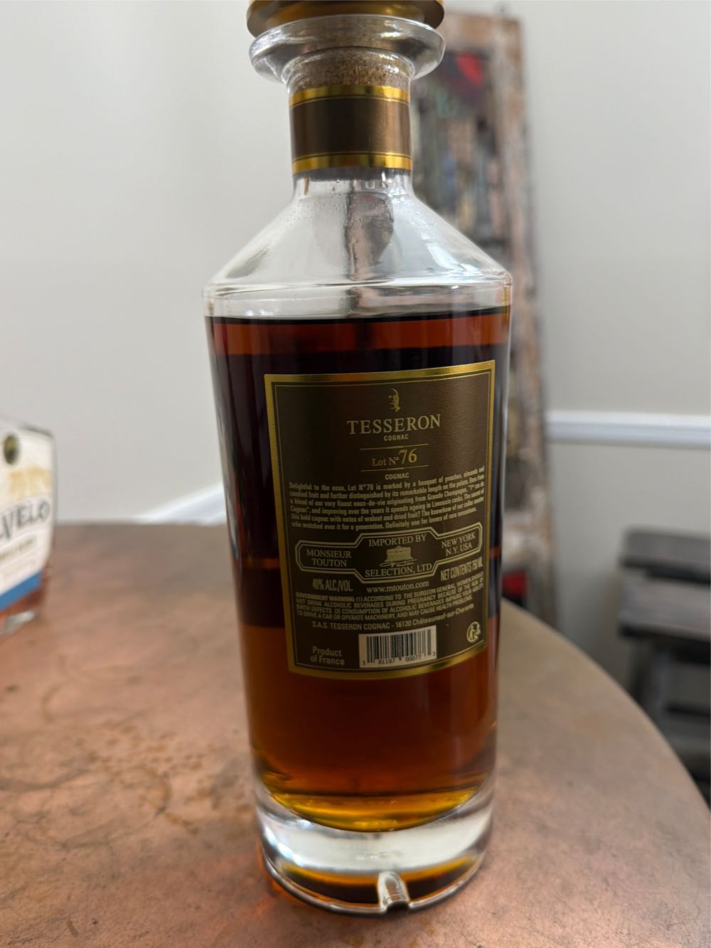 Tesseron X.o 76 Tradition 76 Cask Fine & 76 Cognac Tesseron Xo Tradition 750ml Grande Passion Rare Wine  alcohol collectible [Barcode 181197000773] - Main Image 2