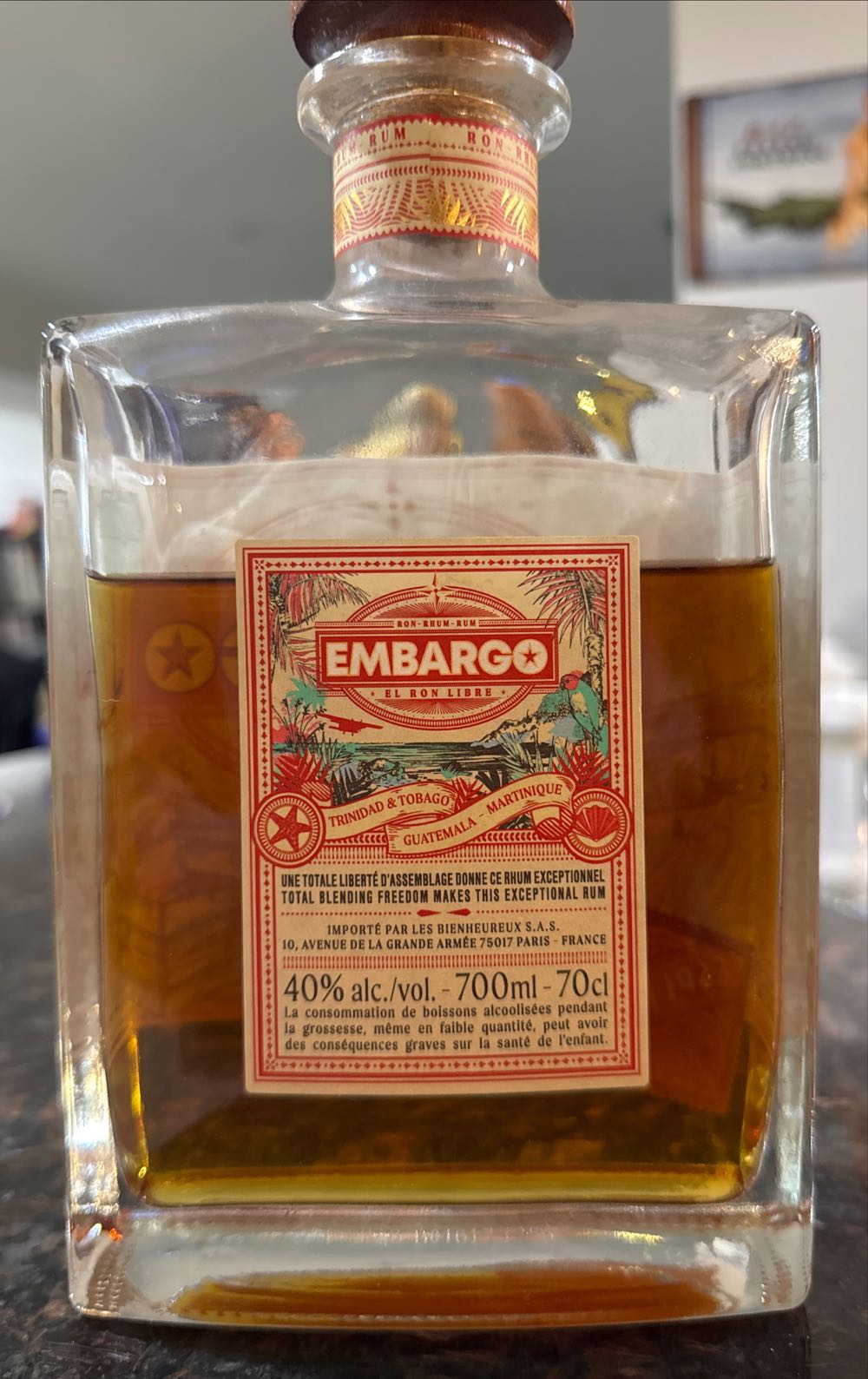 Embargo Rum - El Ron Libre alcohol collectible - Main Image 2