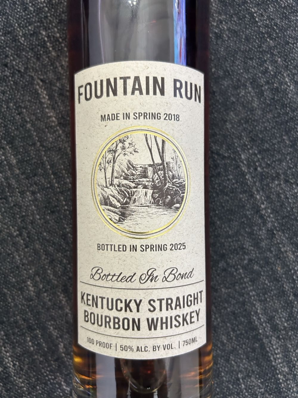 Fountain Run - Kentucky Artisian Distillery (750 mL) alcohol collectible - Main Image 3