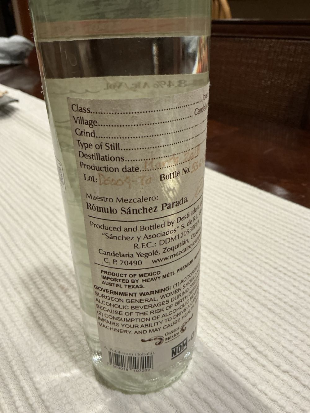 Rey Campero Tobala - Rey Campero (750 mL) alcohol collectible - Main Image 2