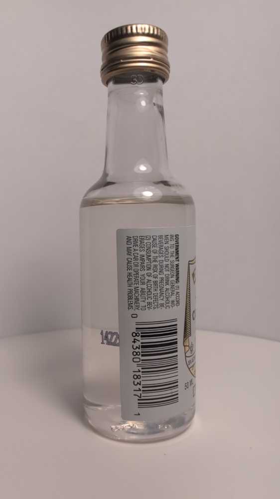 Jacquins Coconut Flavored Vodka - Charles Jacquin (50 mL) alcohol collectible [Barcode 084380183171] - Main Image 2
