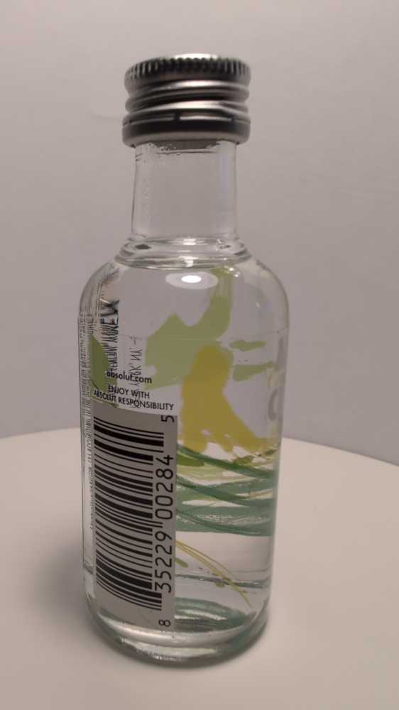Absolut Cilantro - Absolut Spirits Co. (50 mL) alcohol collectible [Barcode 835229002845] - Main Image 2