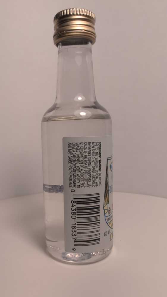Jacquins Whipped Cream Flavored Vodka  - Charles Jacquin (50 mL) alcohol collectible [Barcode 084380183379] - Main Image 2