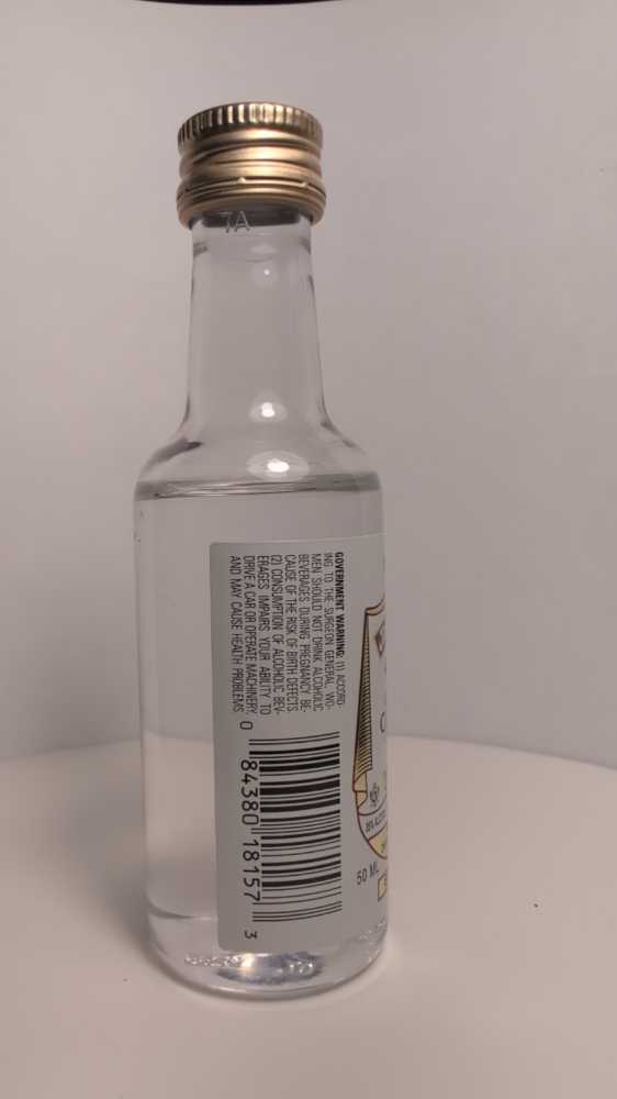 Jacquins Original Cherry Flavored Vodka  - Charles Jacquin (50 mL) alcohol collectible [Barcode 084380181573] - Main Image 2