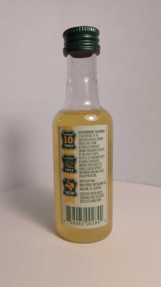 Deep Eddy Orange Vodka - Deep Eddy Distilling Company (50 mL) alcohol collectible [Barcode 856065002844] - Main Image 3